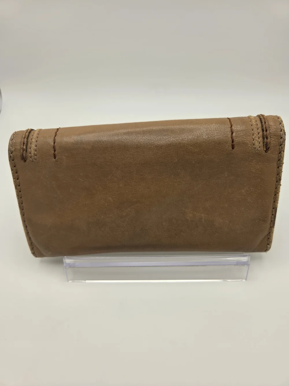 Authentic Chloe Preloved Marcie Calfskin Long Wallet In Camel/Nude Brown